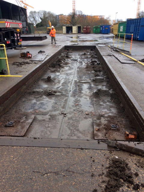 Cleaning under the Weighbridge